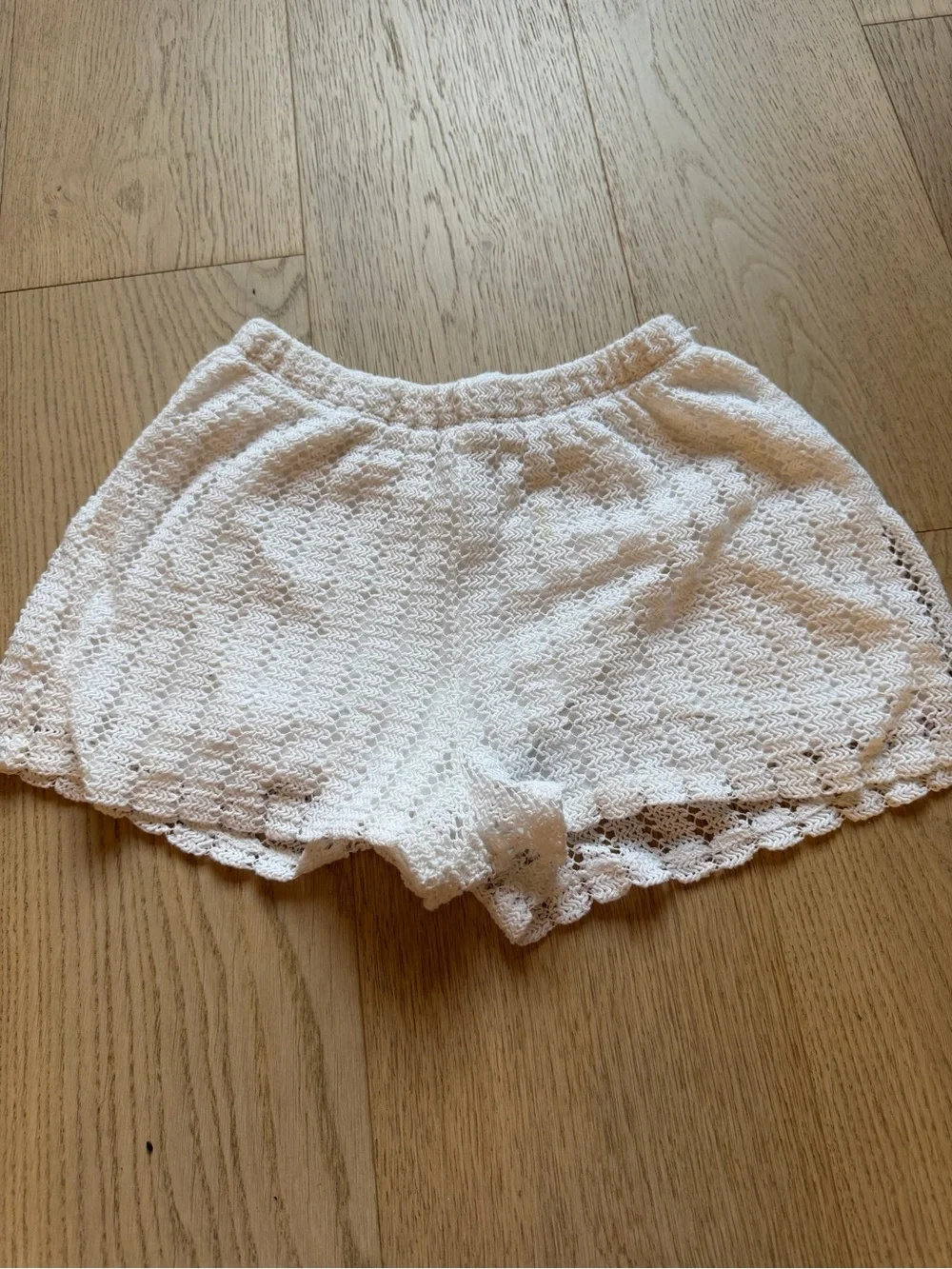 Zara Girls White Crochet Tank & Shorts Set- size 11-12 years
